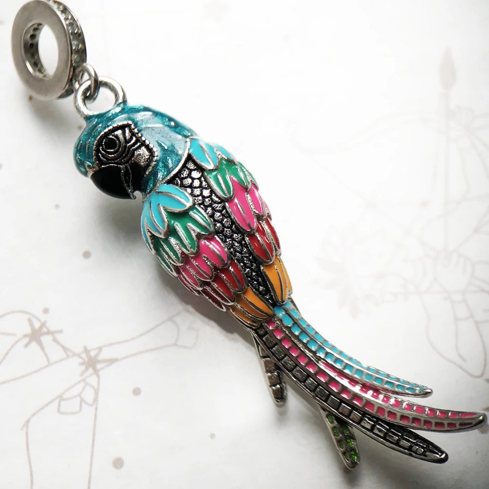 Rainbow Parrot Charm