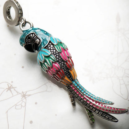 Rainbow Parrot Charm