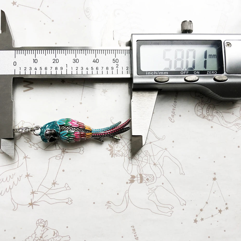 Rainbow Parrot Charm