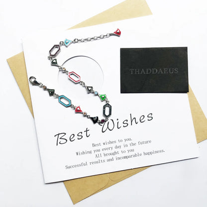 Ornament Link Chain Bracelet