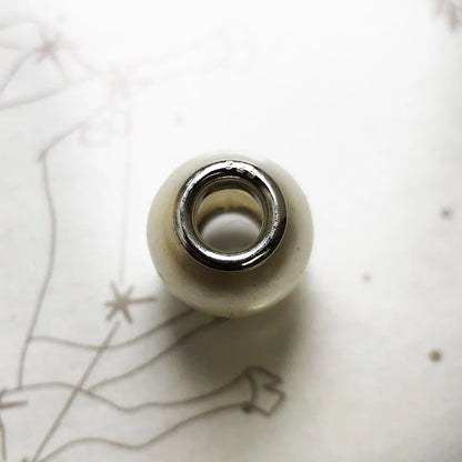 White Pearl Charm Bead