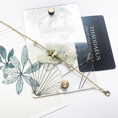 Golden Butterfly Link Bracelet