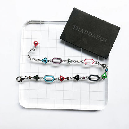 Ornament Link Chain Bracelet