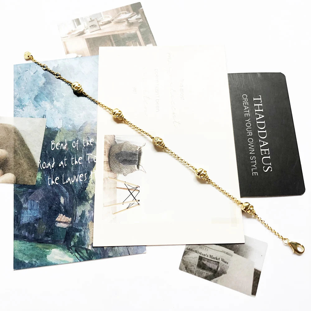 Gold Skeleton Bracelet
