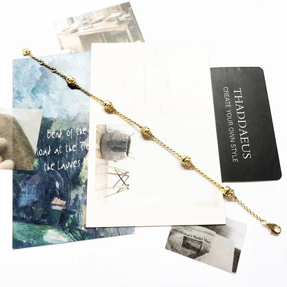 Gold Skeleton Bracelet
