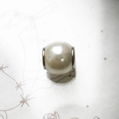 White Pearl Charm Bead