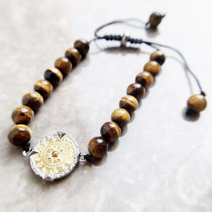 Tiger Eye Adjustable Bracelet