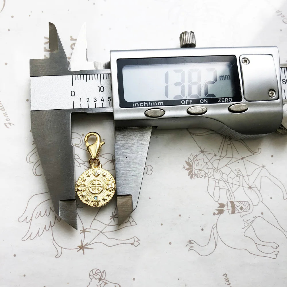 Golden Lucky Coin Charm