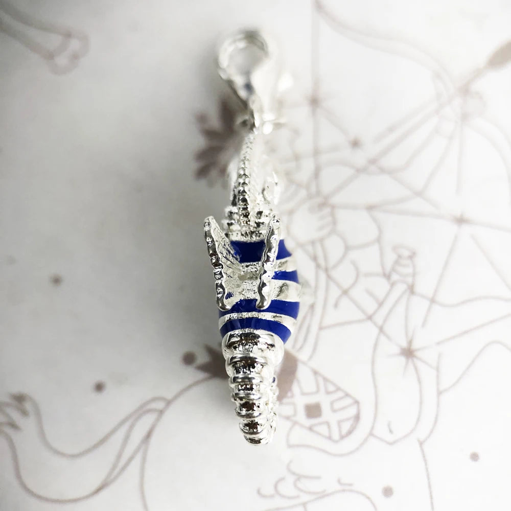 Striped Seahorse Charm