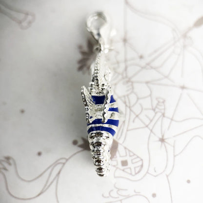 Striped Seahorse Charm