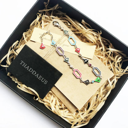Ornament Link Chain Bracelet