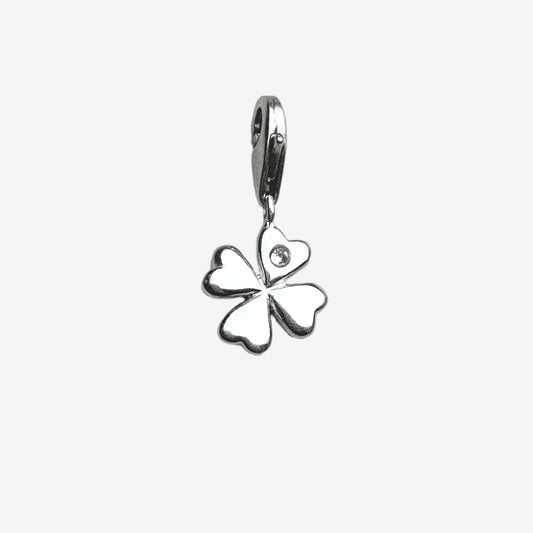 Silver Clover Charm