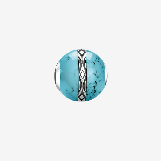 Turquoise World's Charm Bead