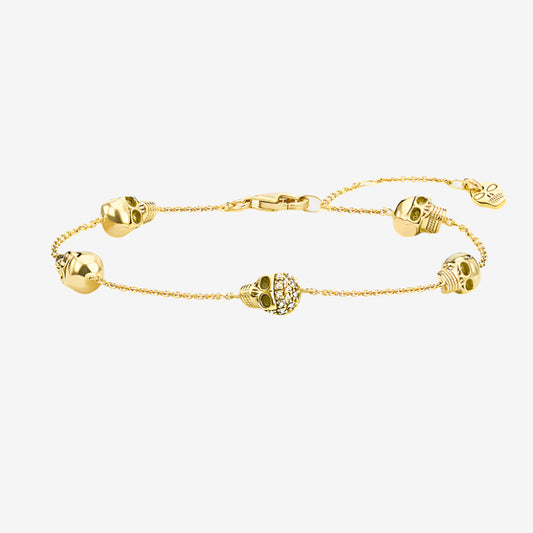 Gold Skeleton Bracelet