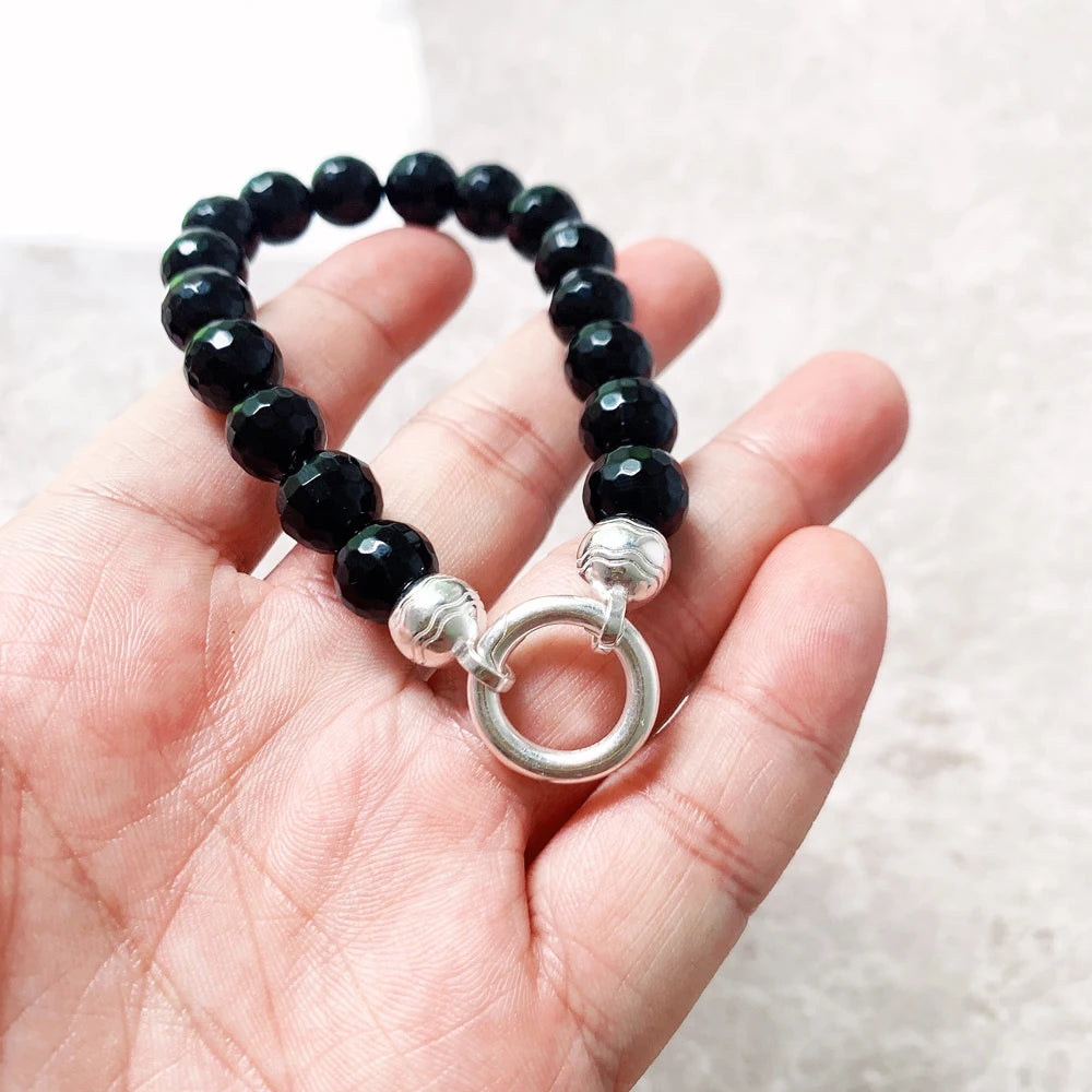 Onyx Bead Summer Bracelet