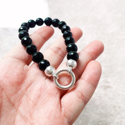 Onyx Bead Summer Bracelet