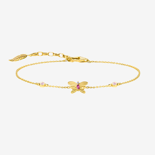 Golden Butterfly Link Bracelet