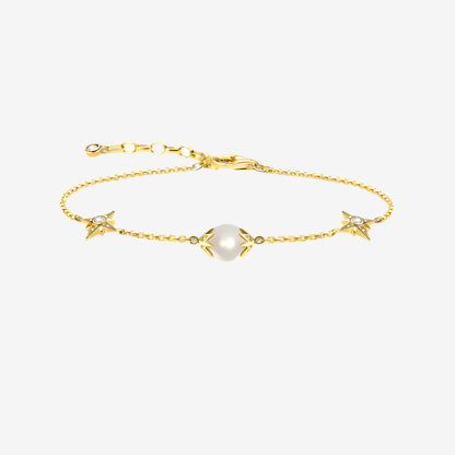 Stardust Pearl Link Bracelet