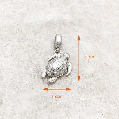 Chrome Tortoise Charm