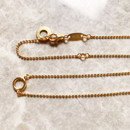 Gold Hoop Necklace