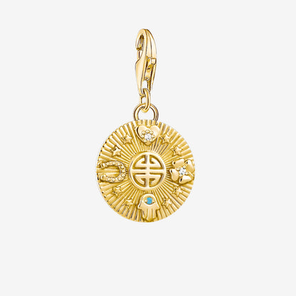 Golden Lucky Coin Charm