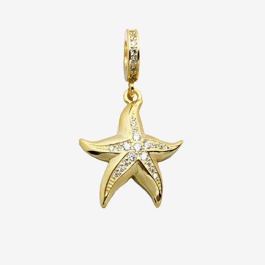 Golden Starfish Charm