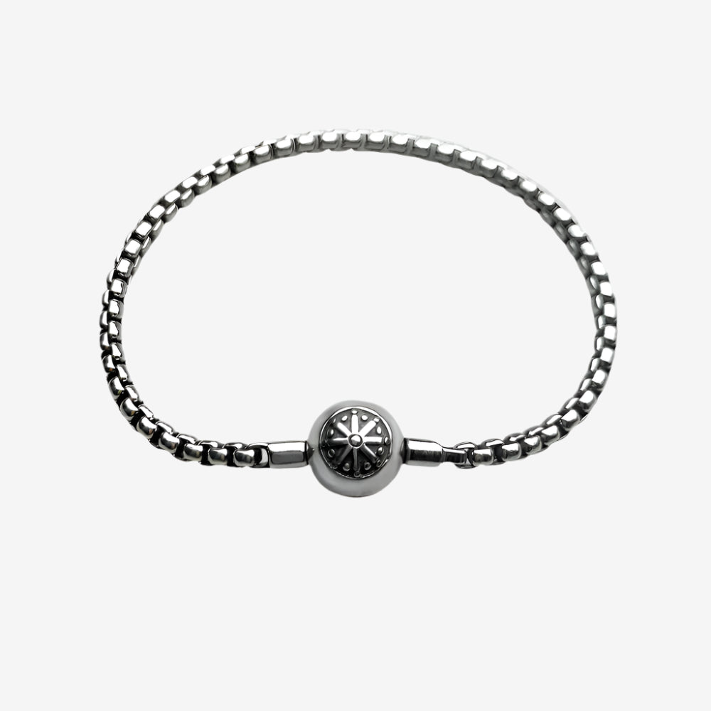 Thick Karma Charm Bracelet