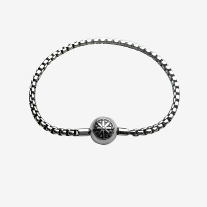 Thick Karma Charm Bracelet
