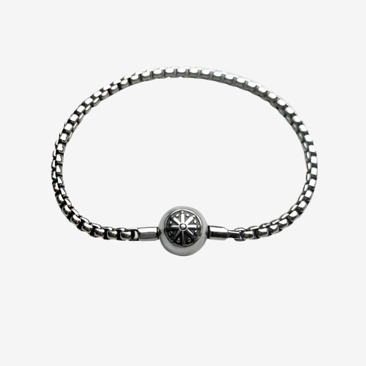 Thick Karma Charm Bracelet
