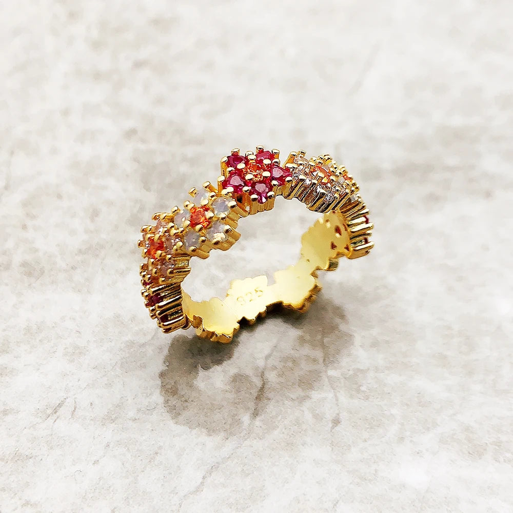 Flowers Halo Ring