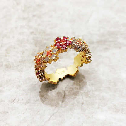 Flowers Halo Ring