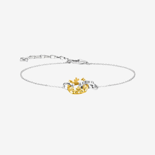 Royal Together Crown Link Bracelet