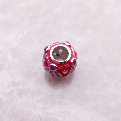 Red Scale Charm Bead