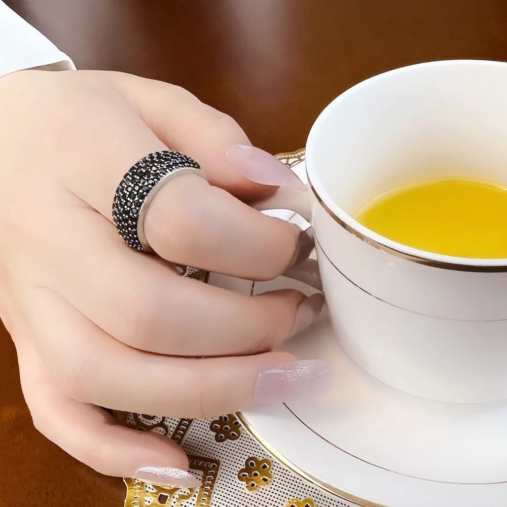 Black Pave Ring