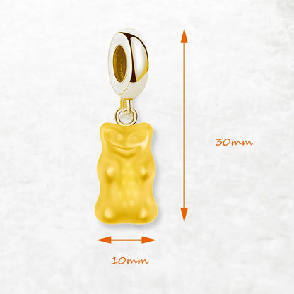 Gold Gummy Bear Charm