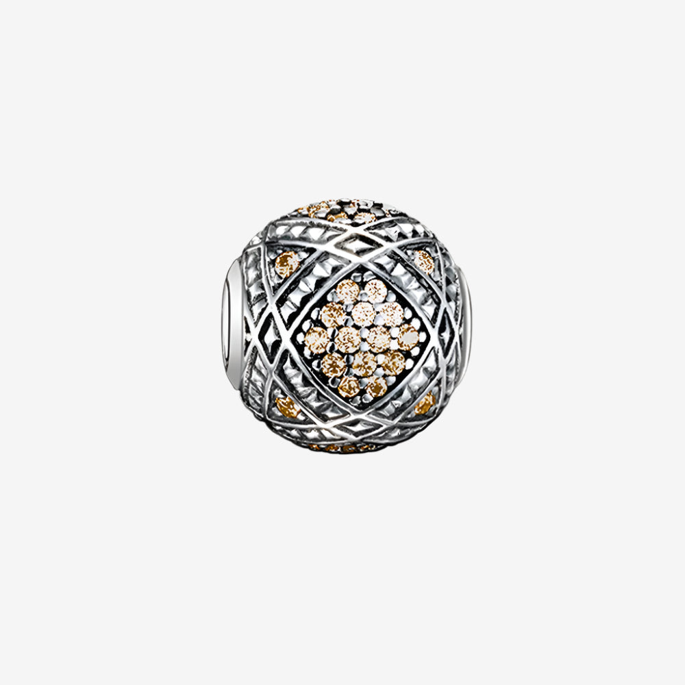Champagne Charm Bead