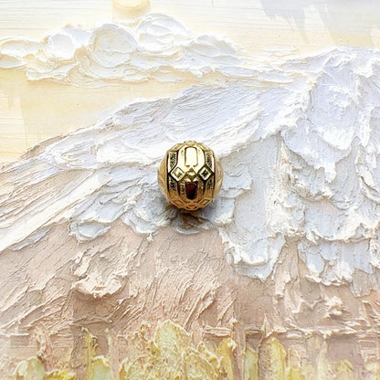 Golden Positive Energy Charm Bead