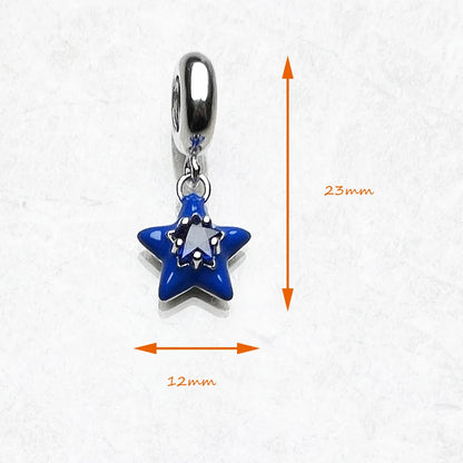 Blue Star Charm