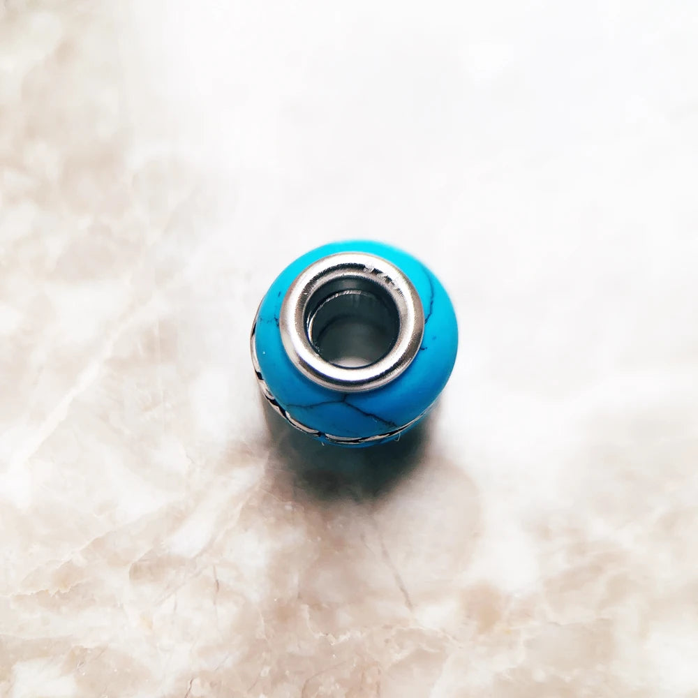 Turquoise World's Charm Bead