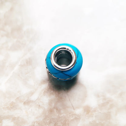 Turquoise World's Charm Bead