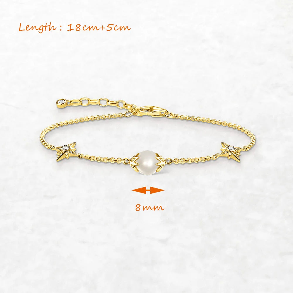 Stardust Pearl Link Bracelet