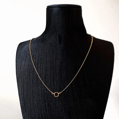 Gold Hoop Necklace