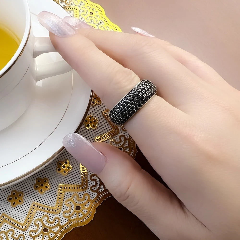 Black Pave Ring