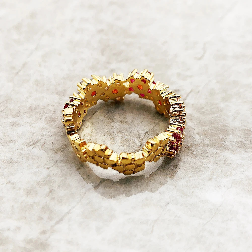 Flowers Halo Ring