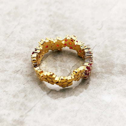 Flowers Halo Ring