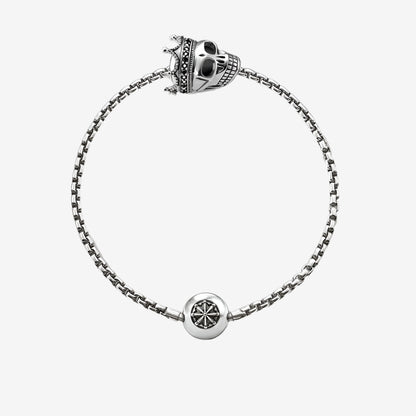 Skull King Charm Bracelet