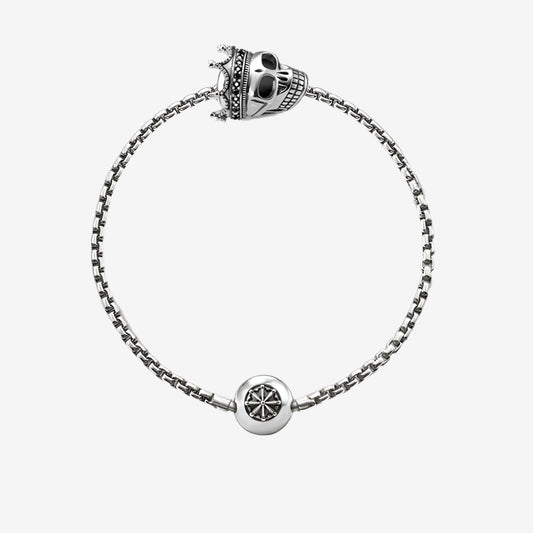 Skull King Charm Bracelet