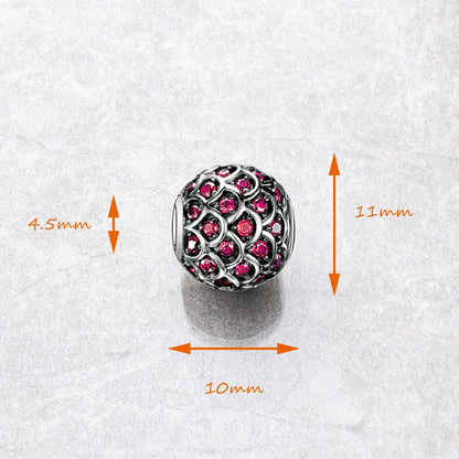 Fish Scale Charm Bead