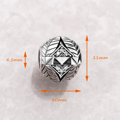 Lucky Feather Charm Bead