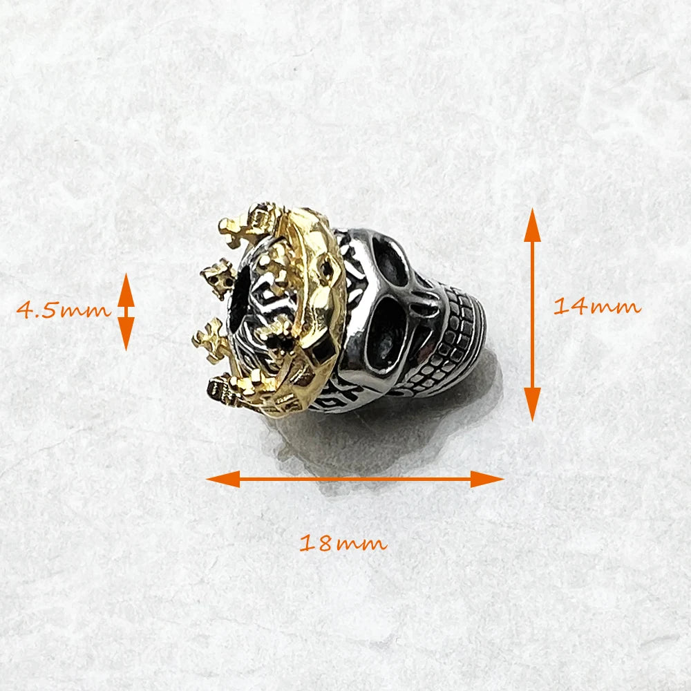 Skull Crown Charm Bead